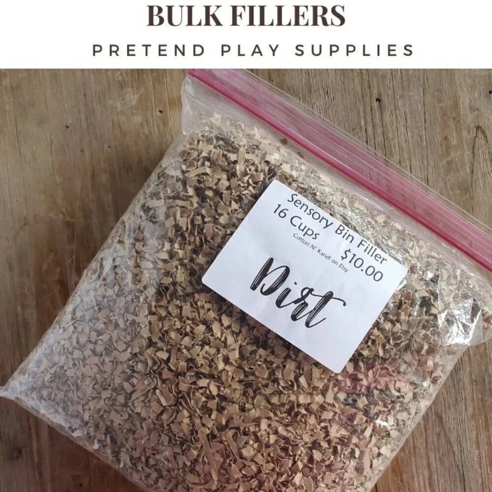 Sensory Bin Filler | PLAY DIRT | Montessori Materials, Toddler Activity